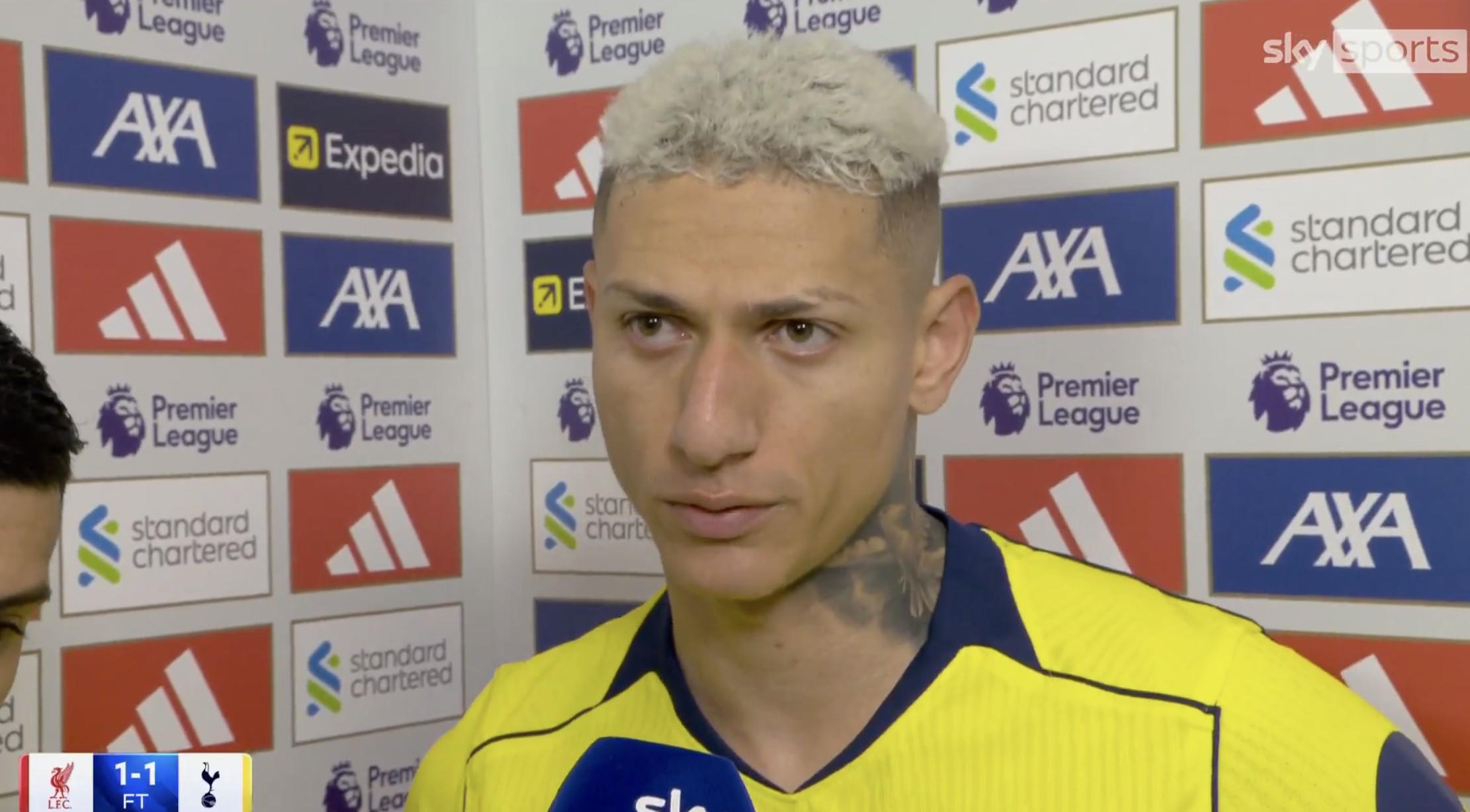 九游体育官网-里沙利松：我喜欢对阵强队，这对我来说是一个很好的机会