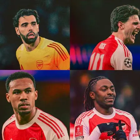 阿森纳3月队内最佳球员候选：拉亚，赖斯，加布里埃尔，埃泽